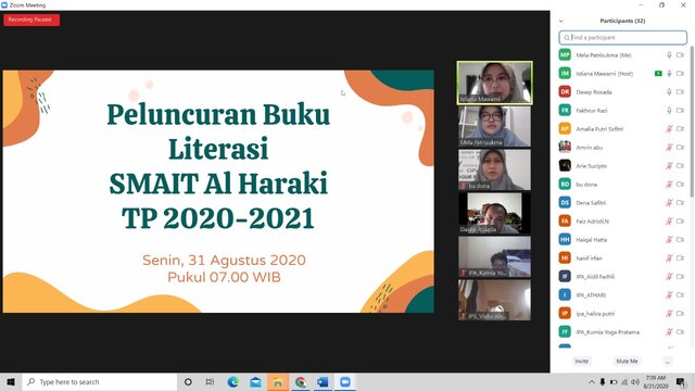 Peluncuran Buku Literasi SMAIT Al Haraki