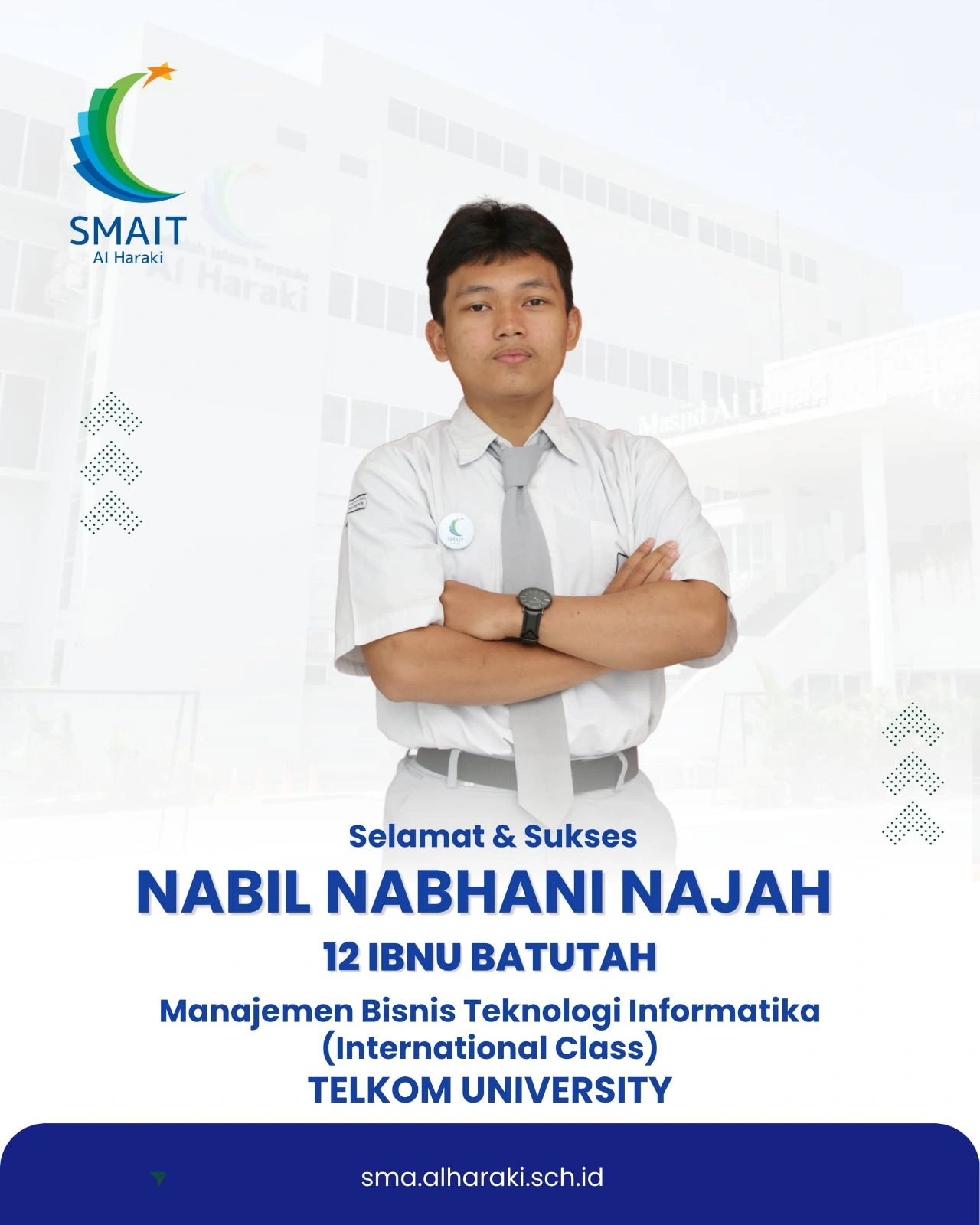 Siswa SMAIT Al Haraki Lulus Jalur Mandiri PTS 2026 - BINUS University dan Telkom University Angkatan IVSOLIS